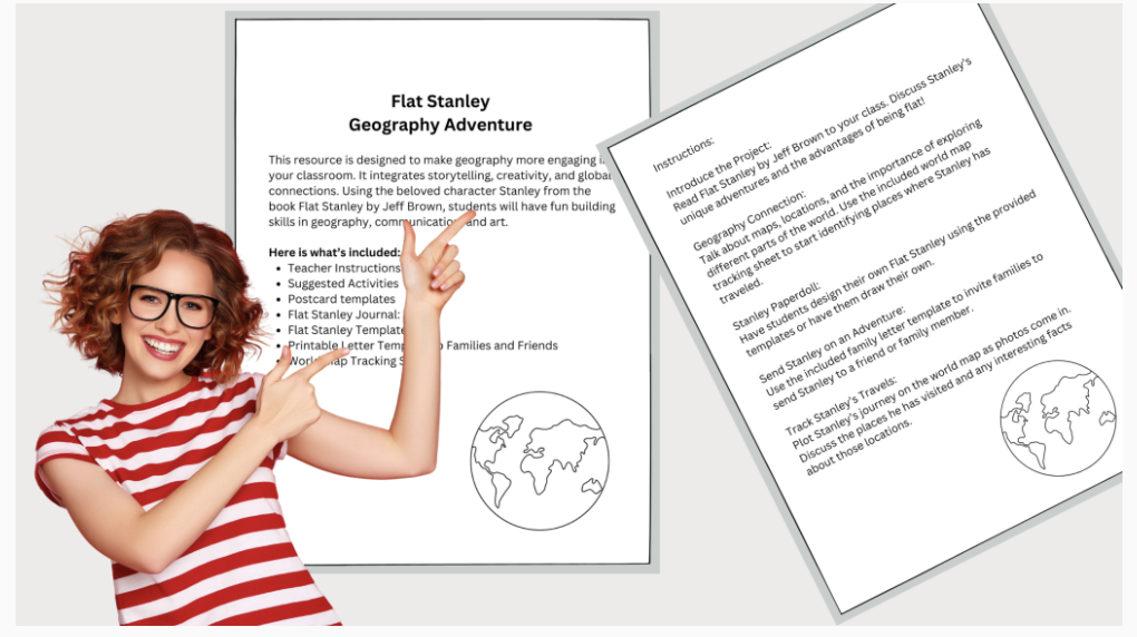 Learning about the world with Flat Stanley