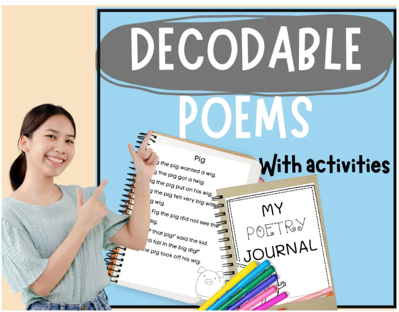 Free Decodable Poems for Kindergarten and Early Readers