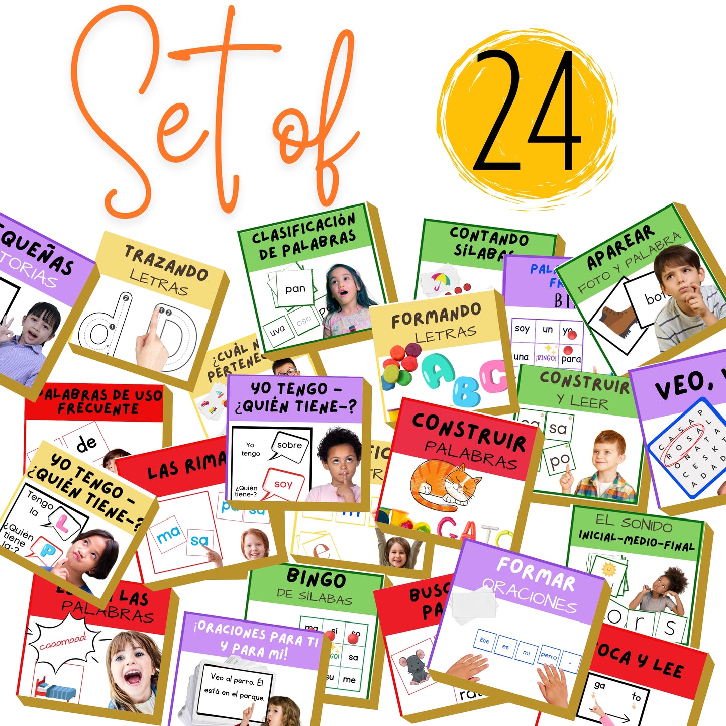 24 Juegos Multisensoriales para el Aprendizaje Activo de la Lectura y la Decodificación