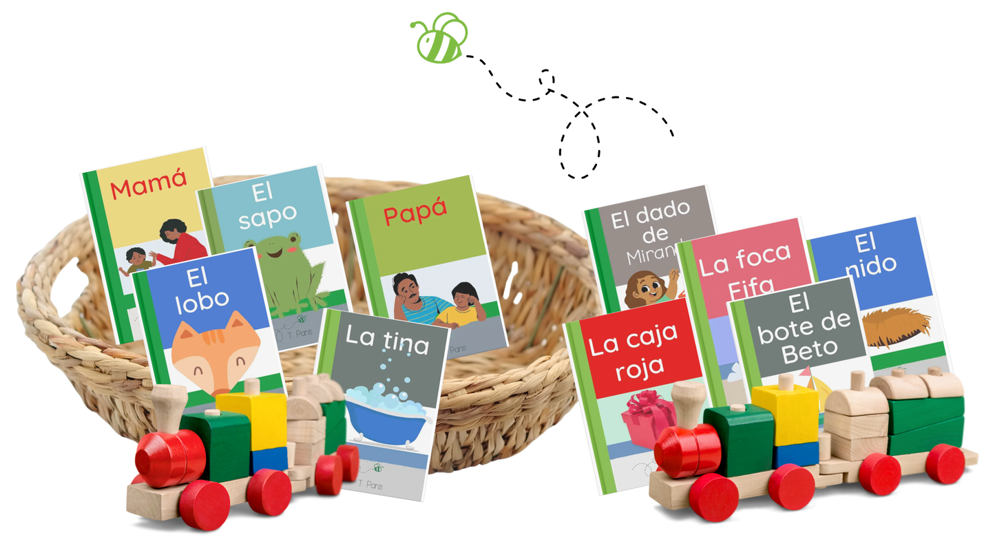 Set de 10 libros decodificables: Palabras bisílabas