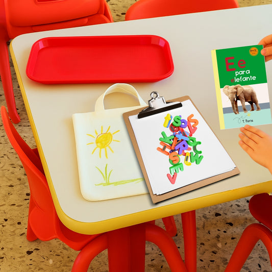 Spanish Phonics Book for Children – E para elefante, Ages 3-6, Learn to Read