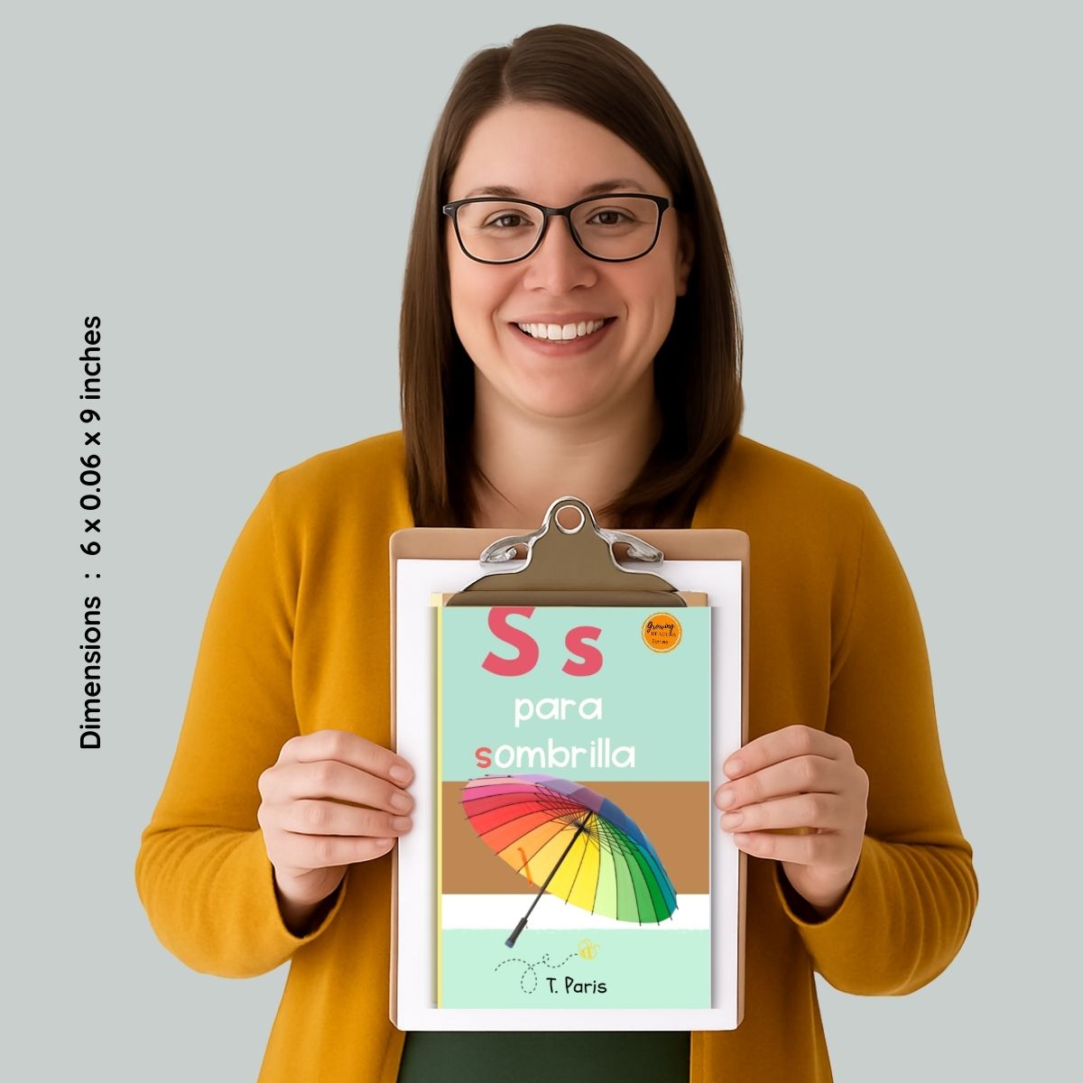 Spanish Phonics Book for Children – S para sombrilla, Ages 3-6, Learn to Read