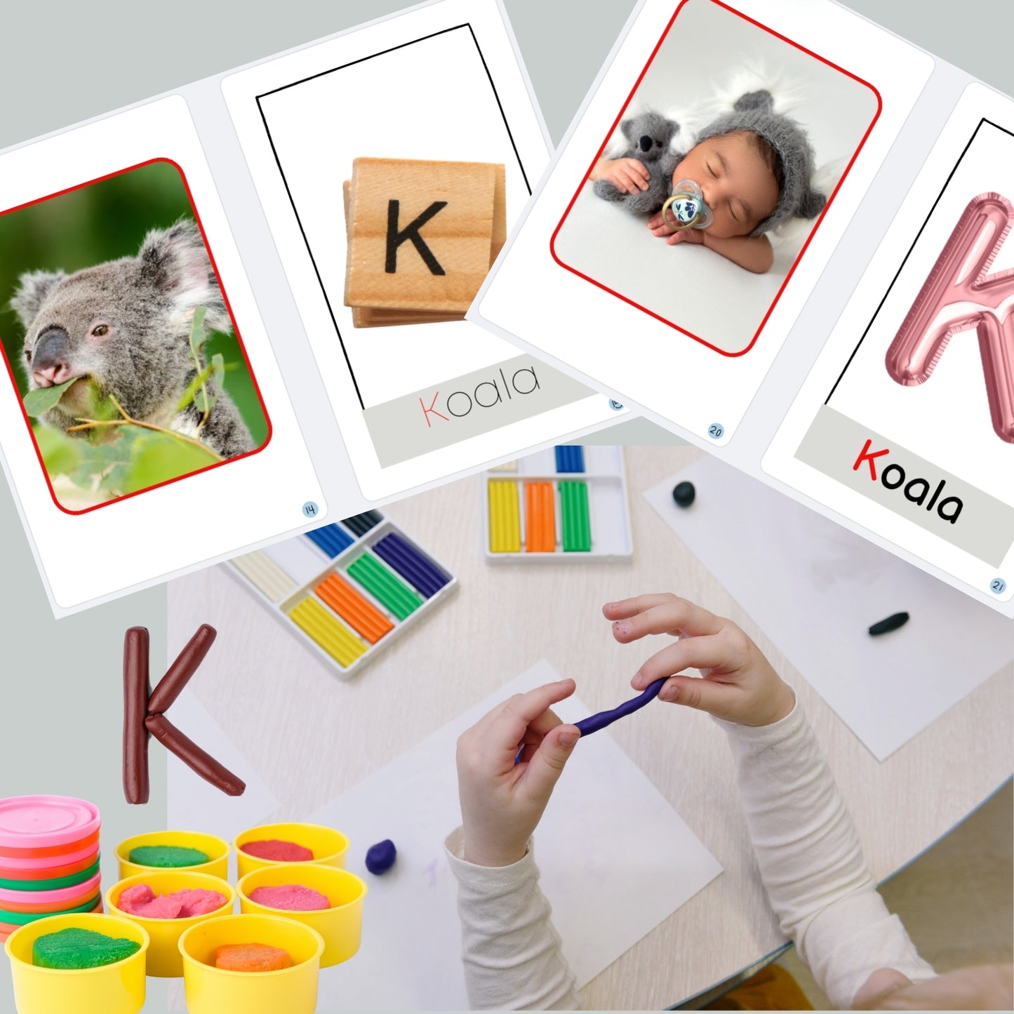 Spanish Phonics Book for Children – K para koala , Ages 3-6, Learn to Read