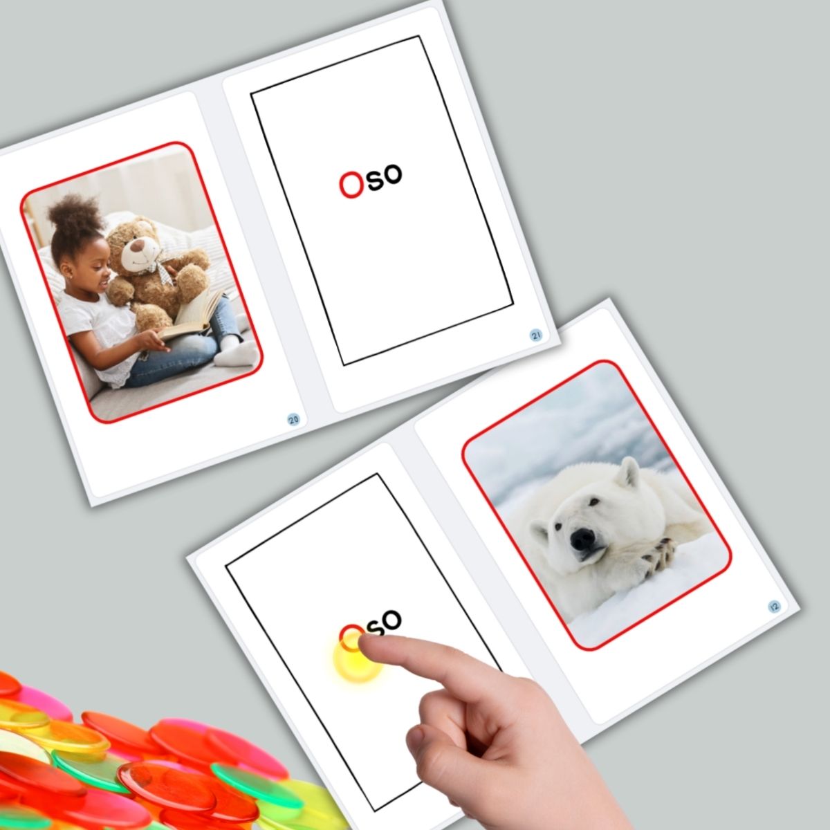 Spanish Phonics Book for Children – O para oso, Ages 3-6, Learn to Read