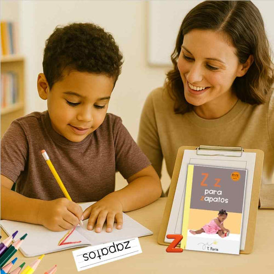 Spanish Phonics Book for Children – Z para zapatos, Ages 3-6, Learn to Read