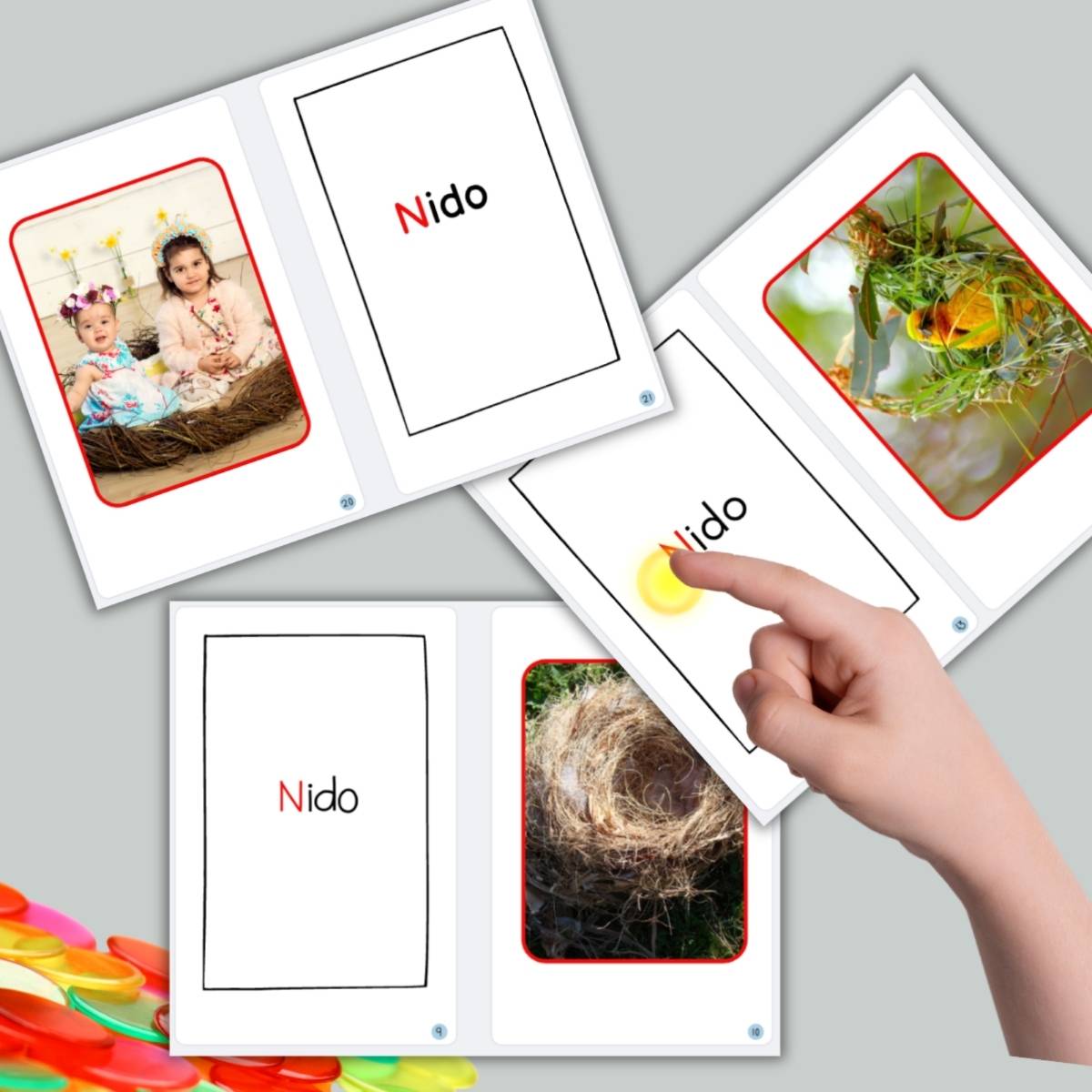 Spanish Phonics Book for Children – N para nido, Ages 3-6, Learn to Read