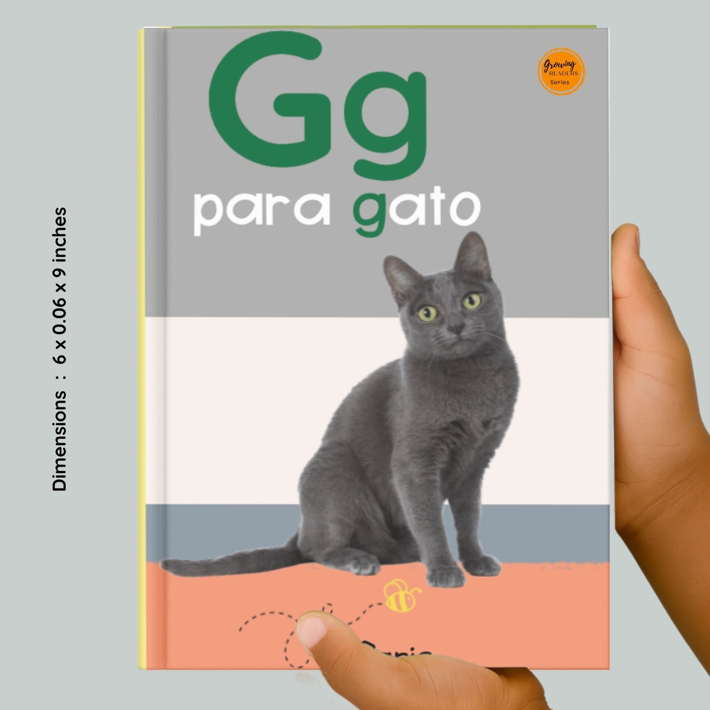 Spanish Phonics Book for Children – G para gato, Ages 3-6, Learn to Read