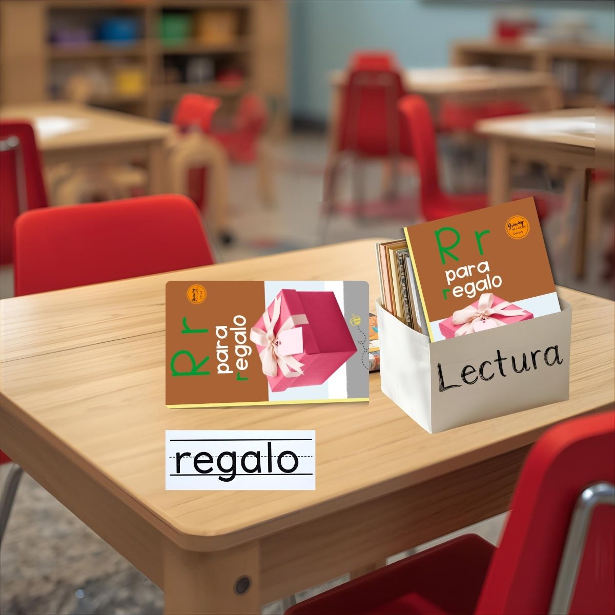 Spanish Phonics Book for Children – R para regalo, Ages 3-6, Learn to Read