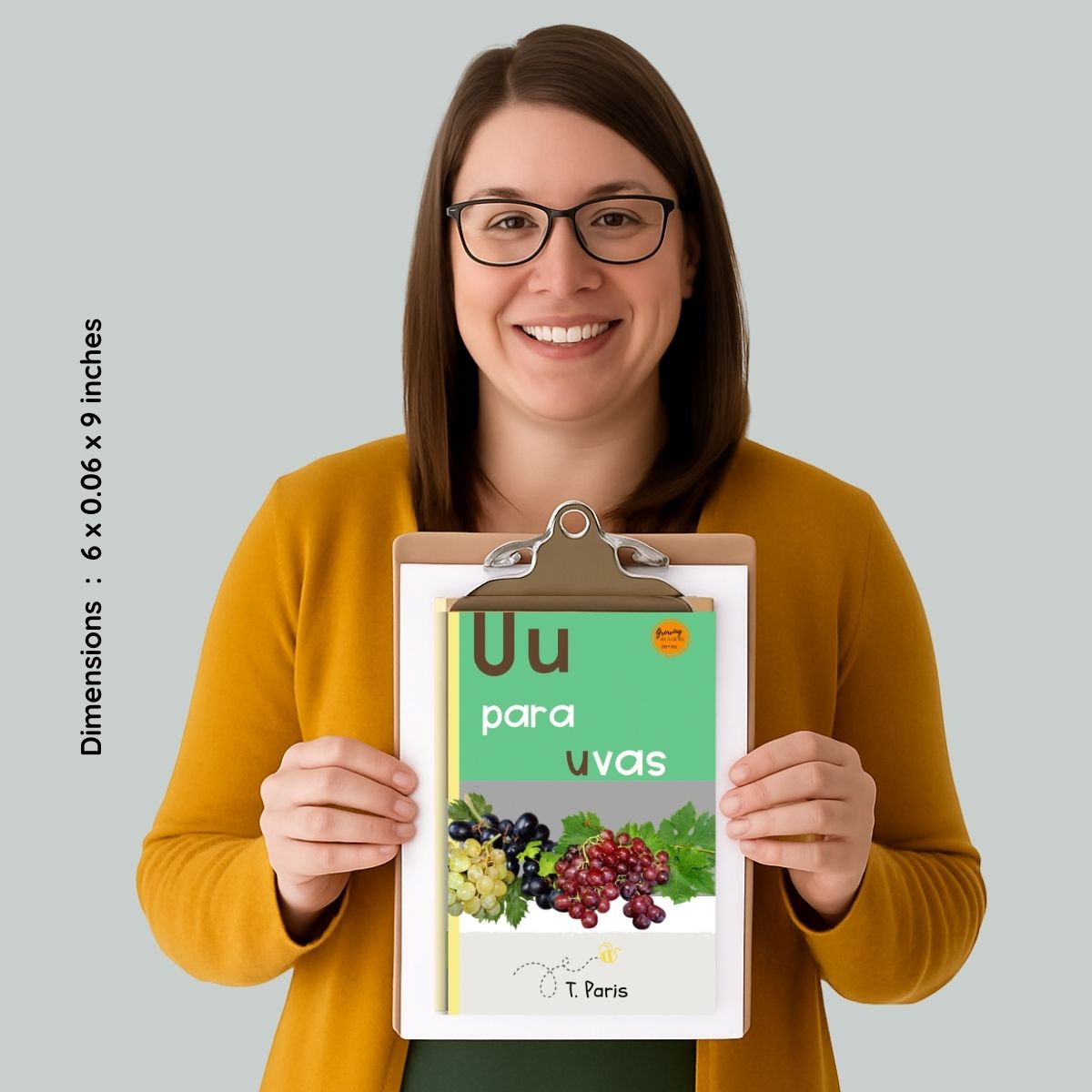 Spanish Phonics Book for Children – U para uvas, Ages 3-6, Learn to Read
