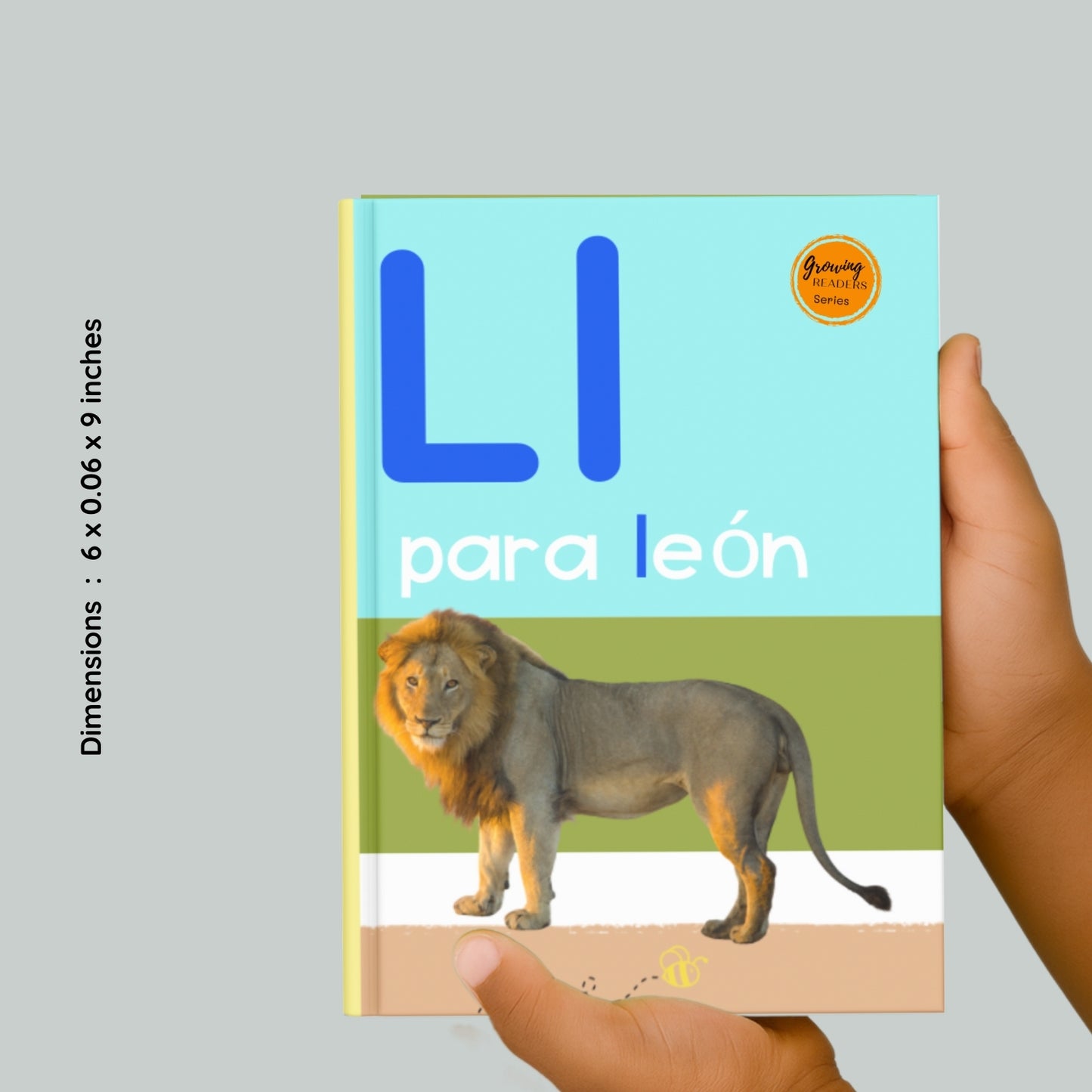Spanish Phonics Book for Children – L para león , Ages 3-6, Learn to Read