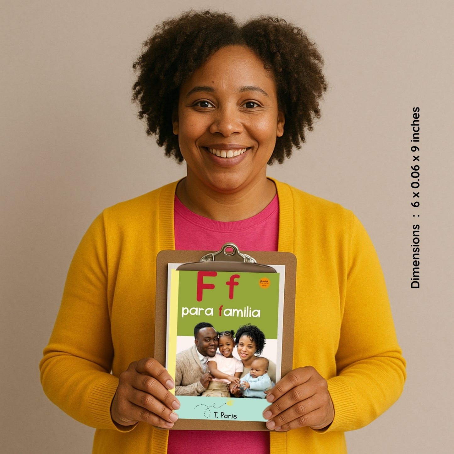Spanish Phonics Book for Children – F para familia, Ages 3-6, Learn to Read