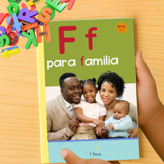 Spanish Phonics Book for Children – F para familia, Ages 3-6, Learn to Read