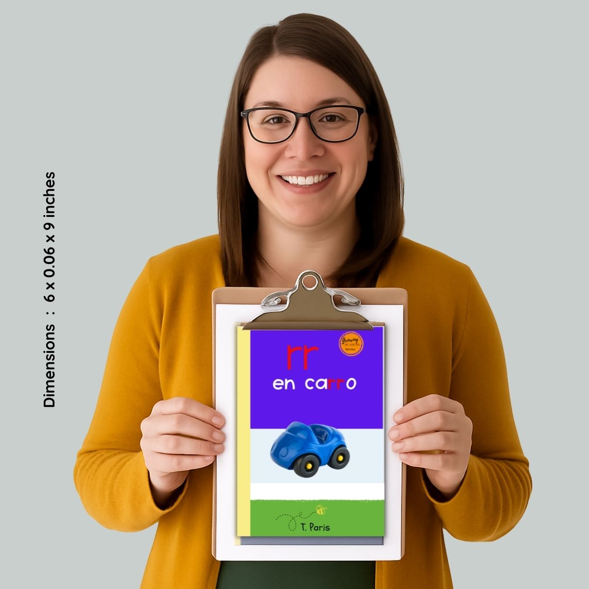 Spanish Phonics Book for Children – rr en carro, Ages 3-6, Learn to Read