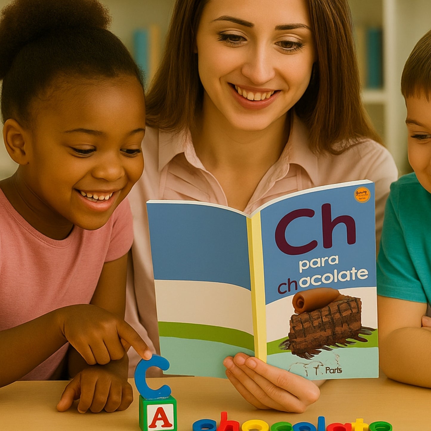 Spanish Phonics Book for Children – Ch para chocolate, Ages 3-6, Learn to Read
