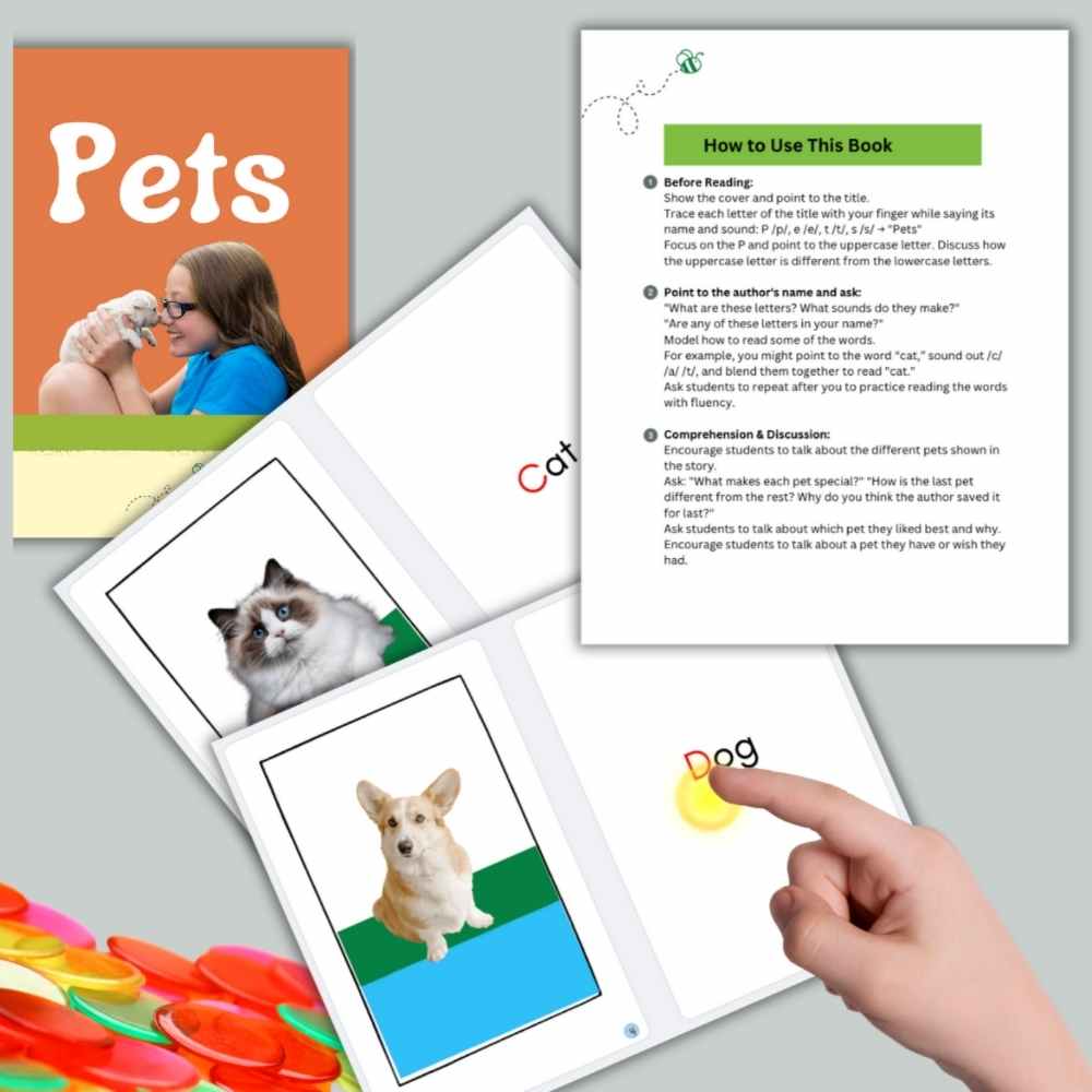 Learn to Read Decodable Story: Pets