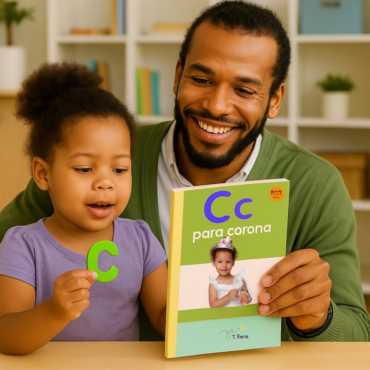 Spanish Phonics Book for Children – C para corona, Ages 3-6, Learn to Read