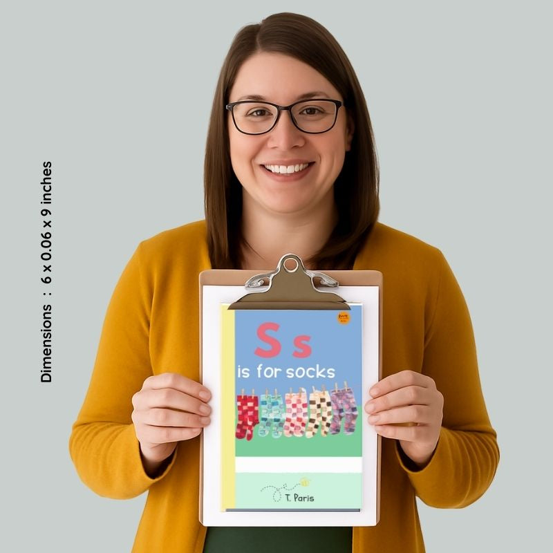 S is for Socks: Alphabet Learning Book for Kindergarten & Preschool | Letter Recognition & Phonics