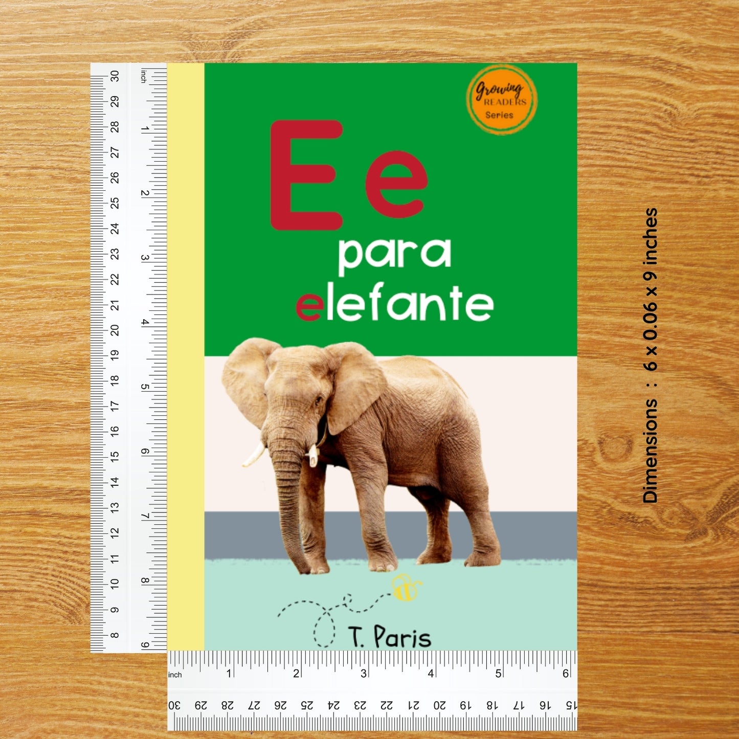 Spanish Phonics Book for Children – E para elefante, Ages 3-6, Learn to Read