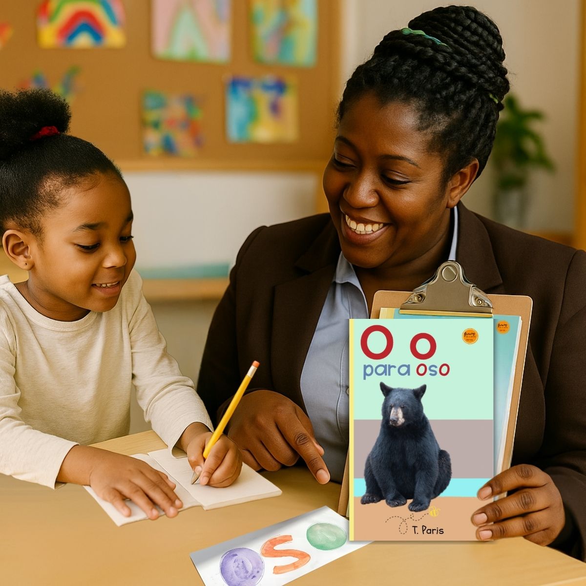 Spanish Phonics Book for Children – O para oso, Ages 3-6, Learn to Read