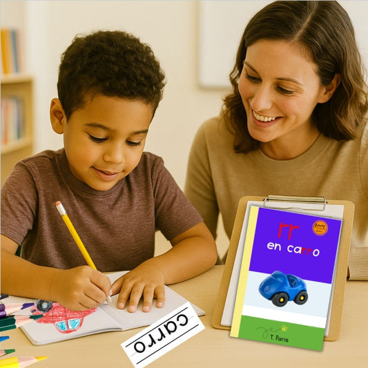 Spanish Phonics Book for Children – rr en carro, Ages 3-6, Learn to Read