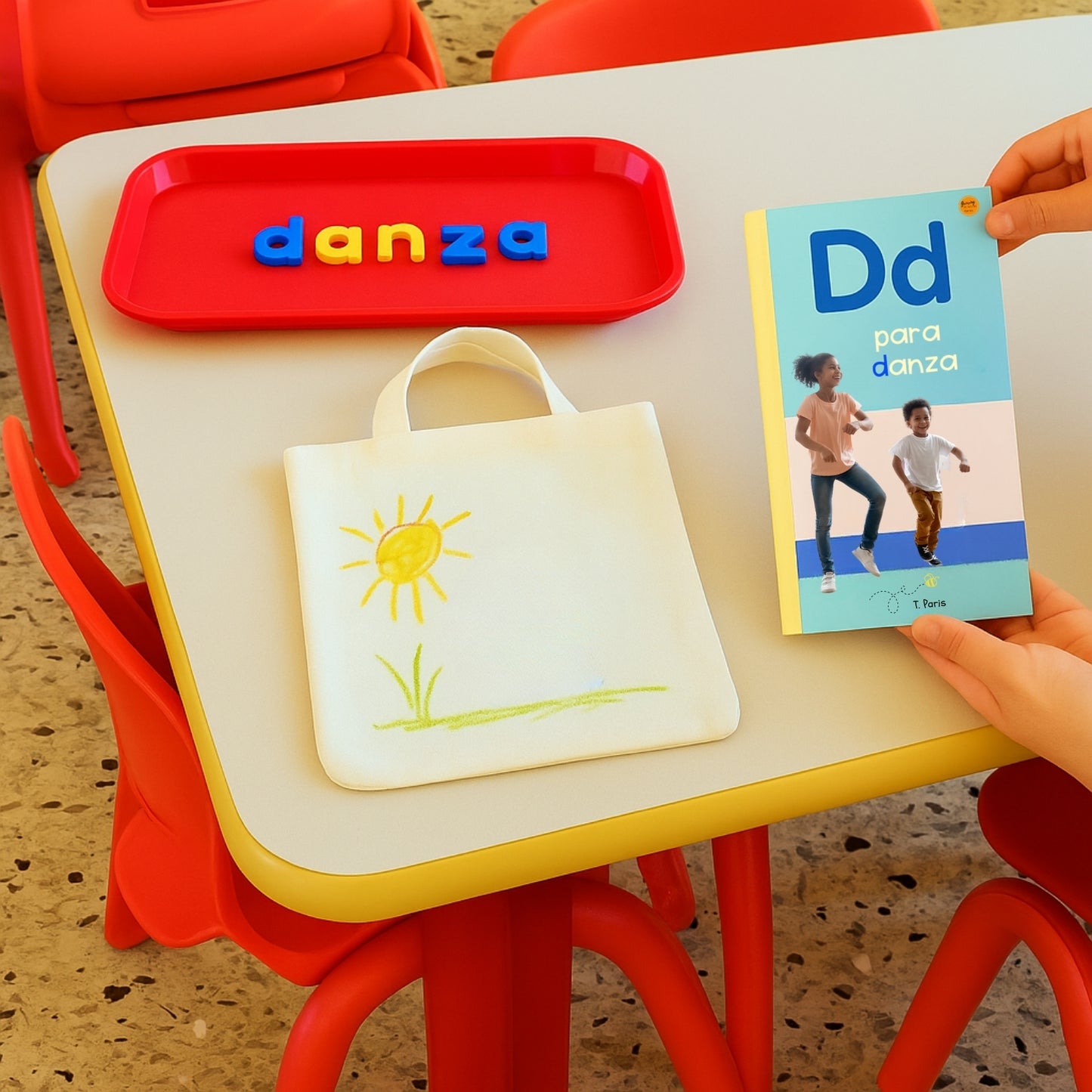 Spanish Phonics Book for Children – D para danza , Ages 3-6, Learn to Read