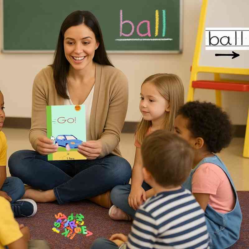 Learn to Read Decodable Story for Kindergarten: Go!