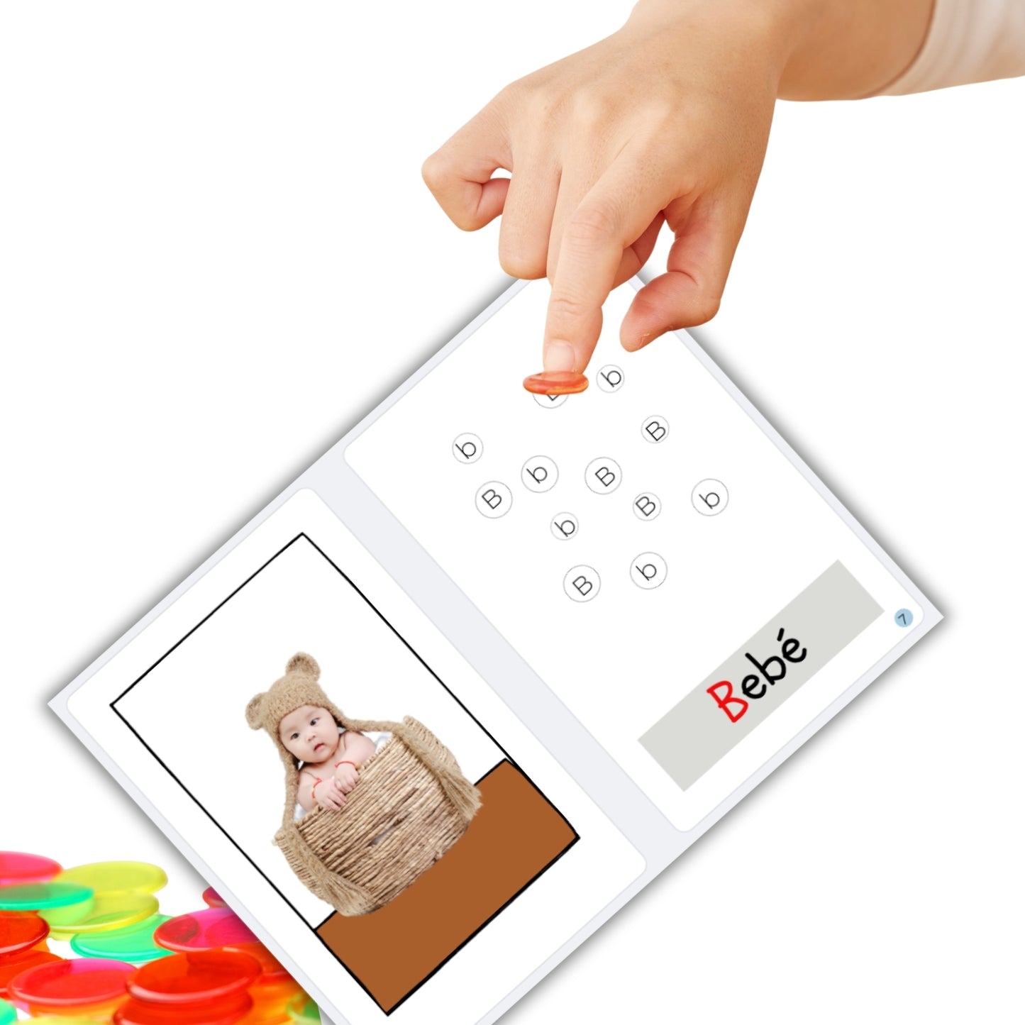 Spanish Phonics Book for Children – B para bebé , Ages 3-6, Learn to Read