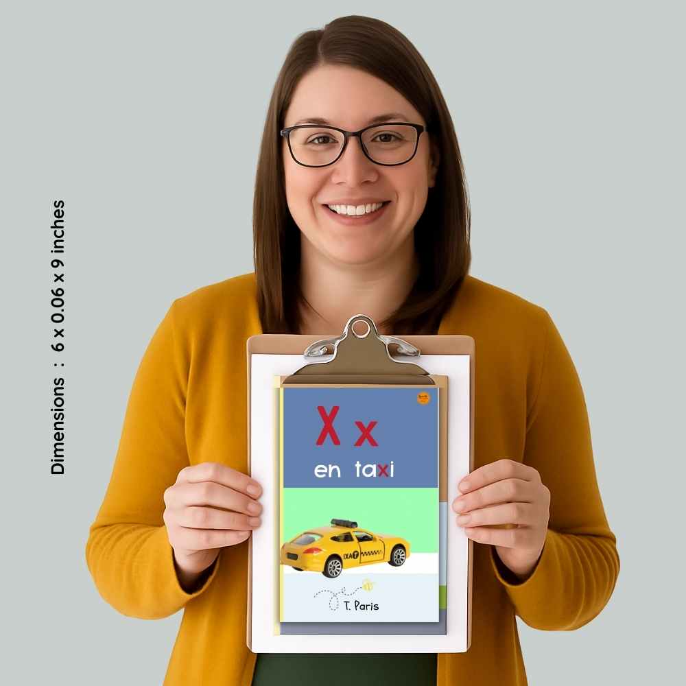 Spanish Phonics Book for Children – X en taxi, Ages 3-6, Learn to Read