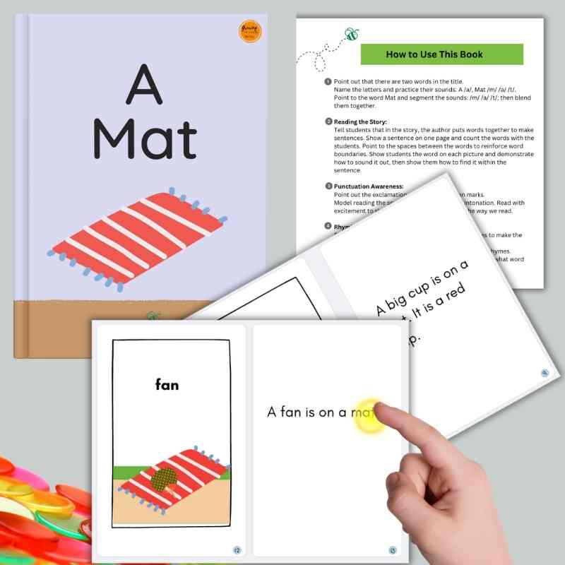 Decodable Book with Word Families: A Mat