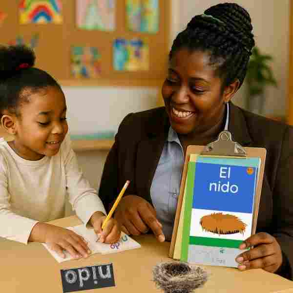 Spanish Decodable Book for Early Readers: El Nido
