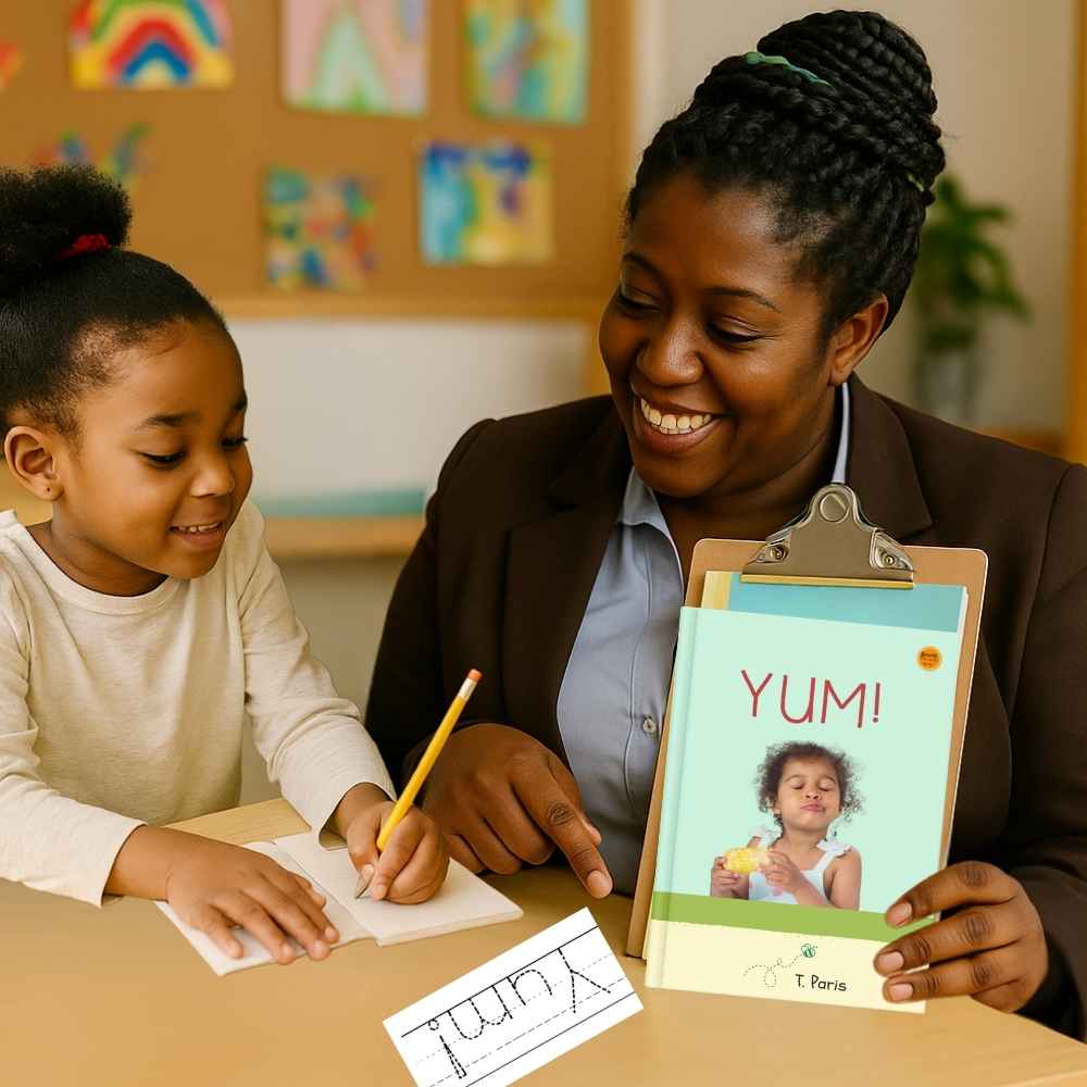 Decodable CVC Reader for Kindergarten: Yum!