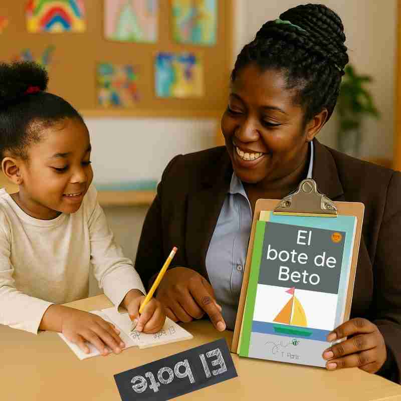 Spanish Decodable Book for Early Readers: El Bote de Beto