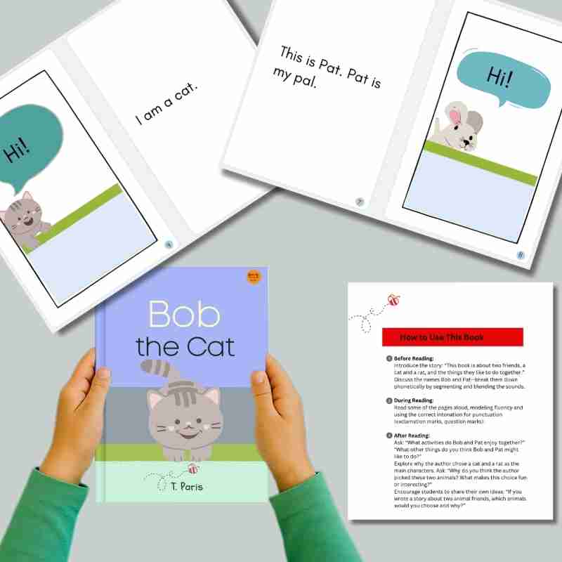 Phonics Story for Early Readers: Bob the Cat
