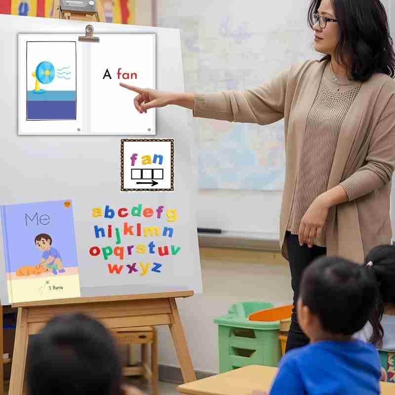 Decodable CVC Book for Early Readers: Me!