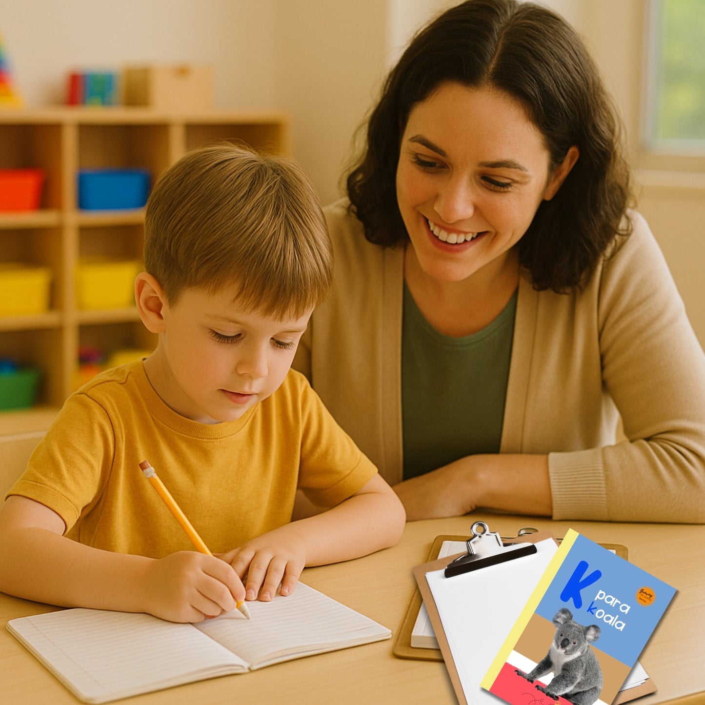 Spanish Phonics Book for Children – K para koala , Ages 3-6, Learn to Read
