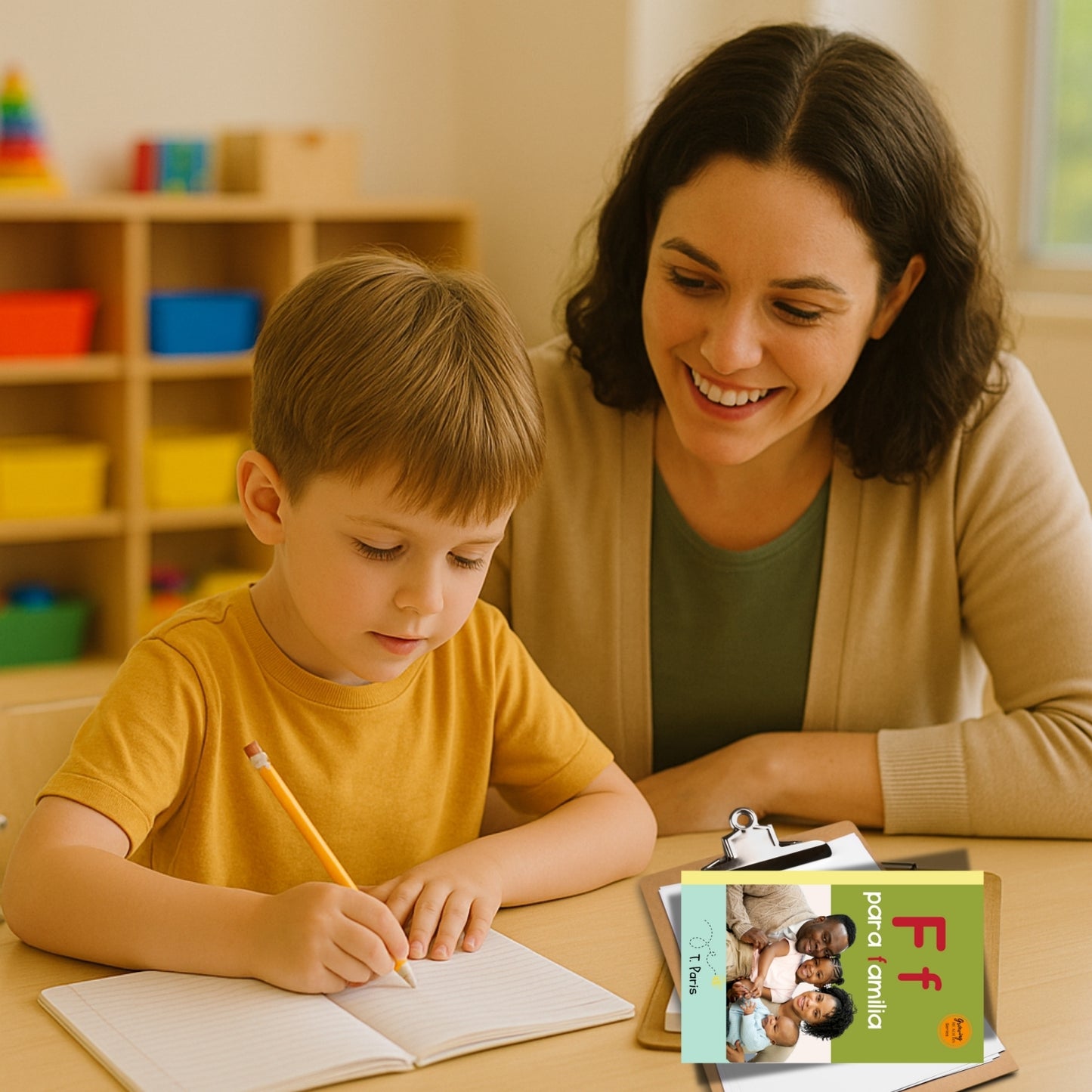 Spanish Phonics Book for Children – F para familia, Ages 3-6, Learn to Read