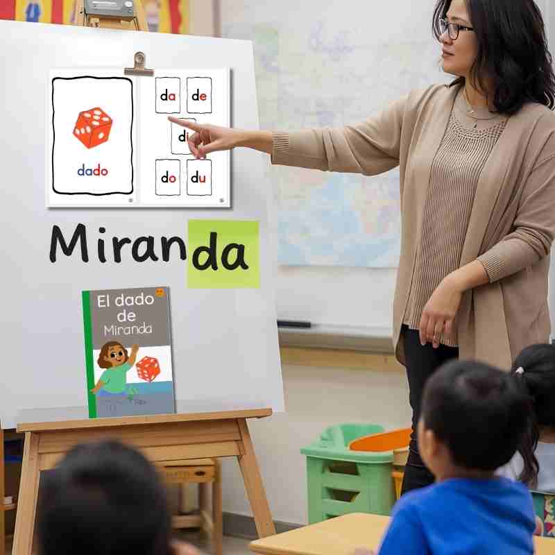 Decodable Spanish Book for Early Readers: El Dado de Miranda