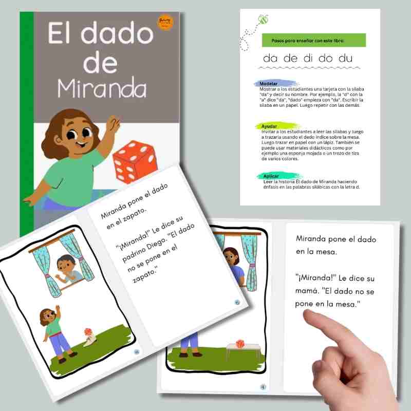 Decodable Spanish Book for Early Readers: El Dado de Miranda