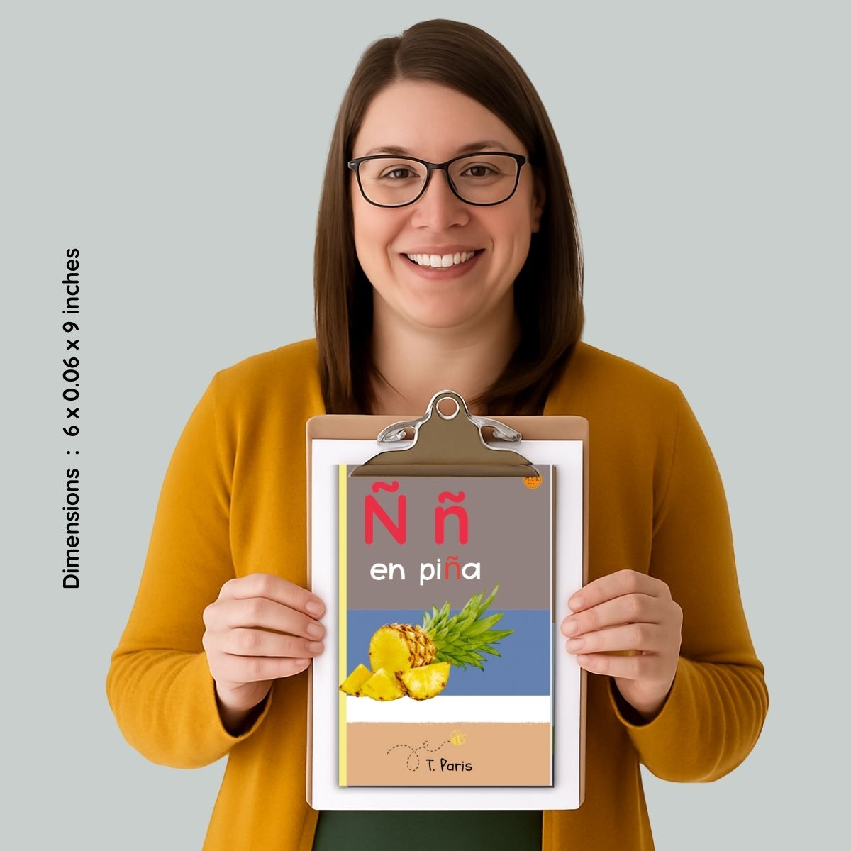 Spanish Phonics Book for Children – Ñ en piña , Ages 3-6, Learn to Read