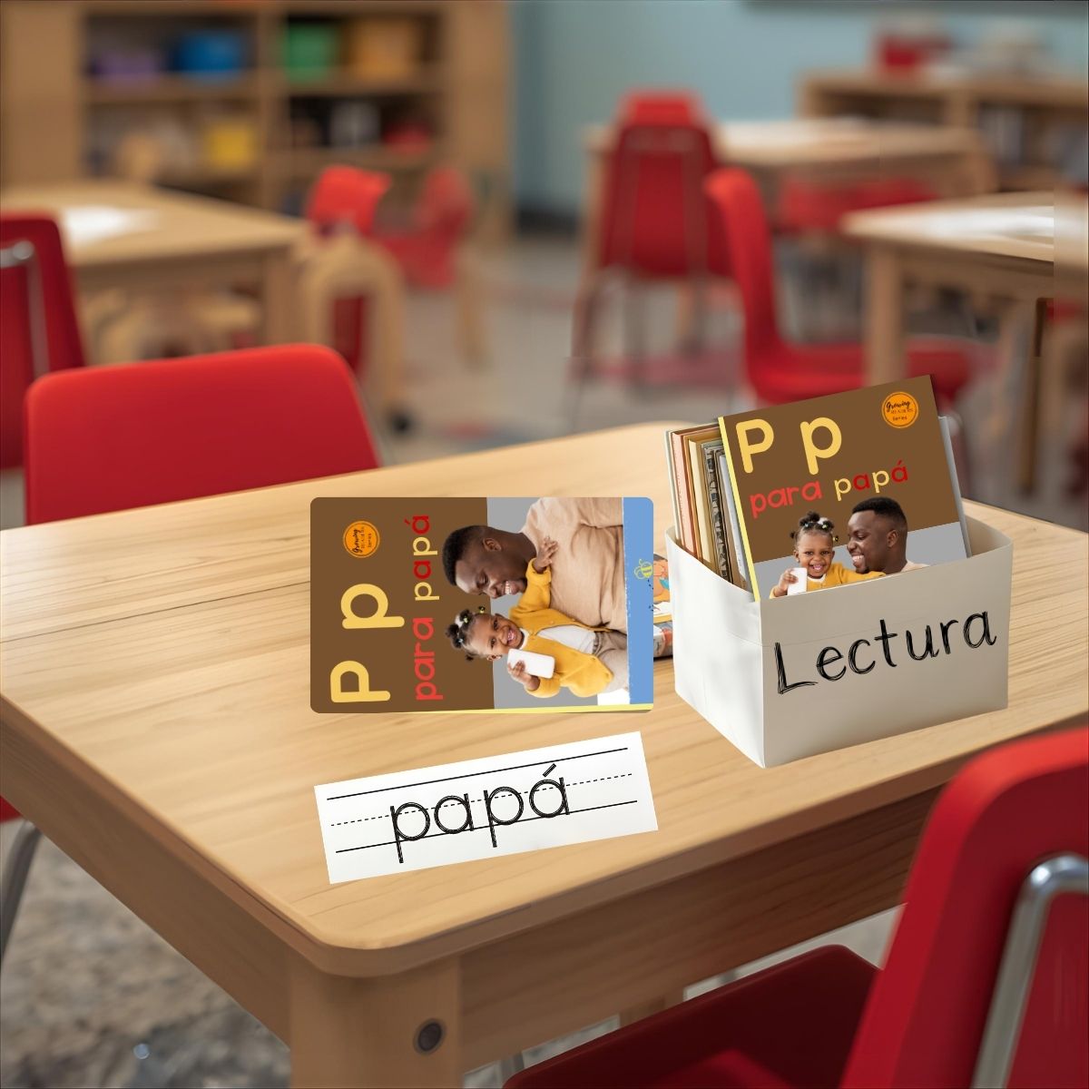 Spanish Phonics Book for Children – P para papá, Ages 3-6, Learn to Read