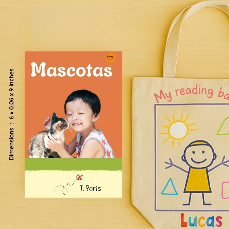 Decodable Spanish Book for Early Readers: Mascotas