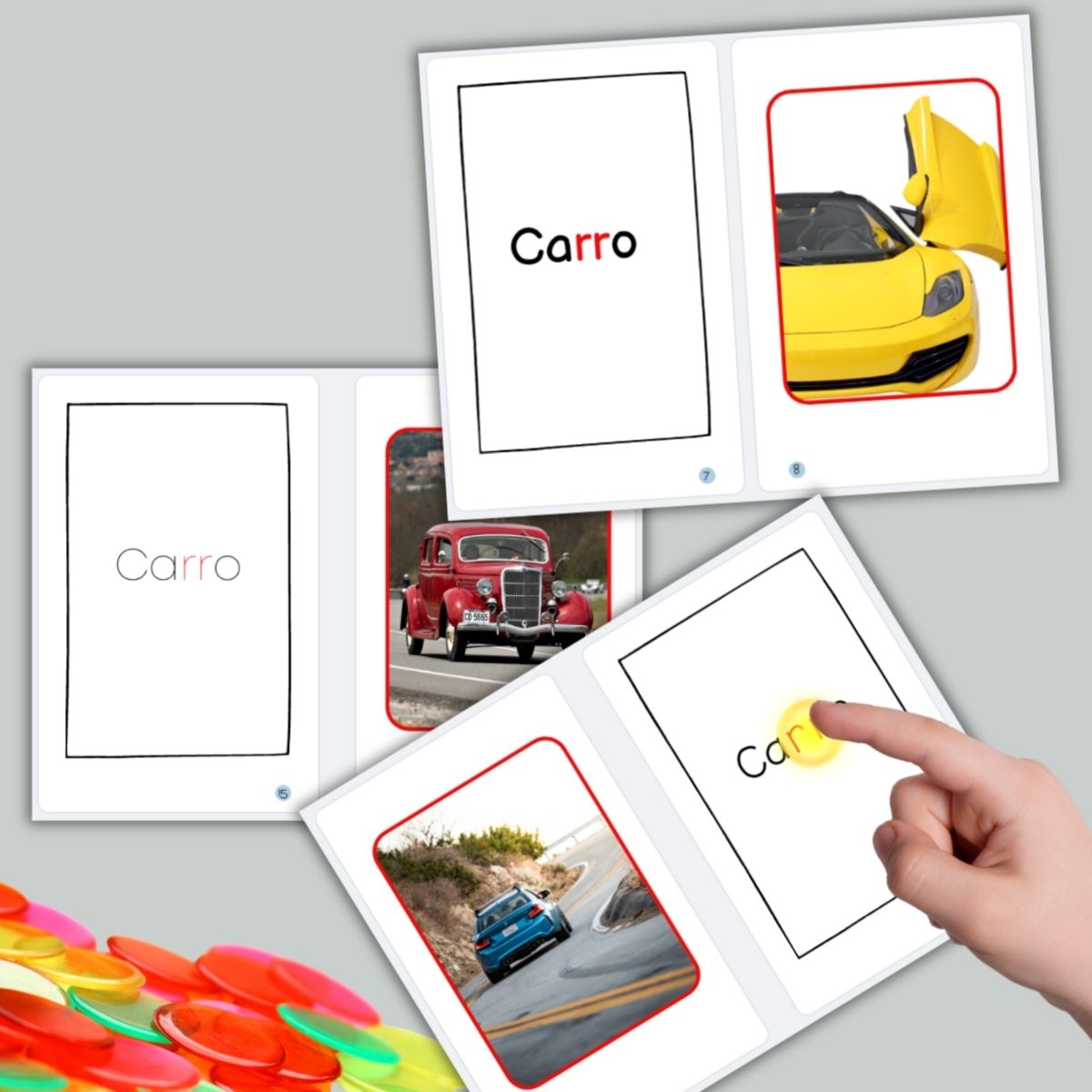 Spanish Phonics Book for Children – rr en carro, Ages 3-6, Learn to Read