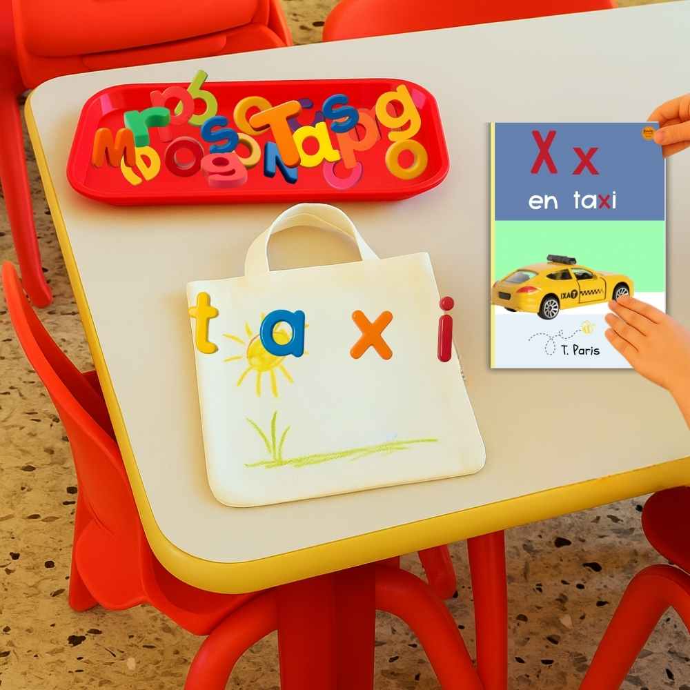 Spanish Phonics Book for Children – X en taxi, Ages 3-6, Learn to Read