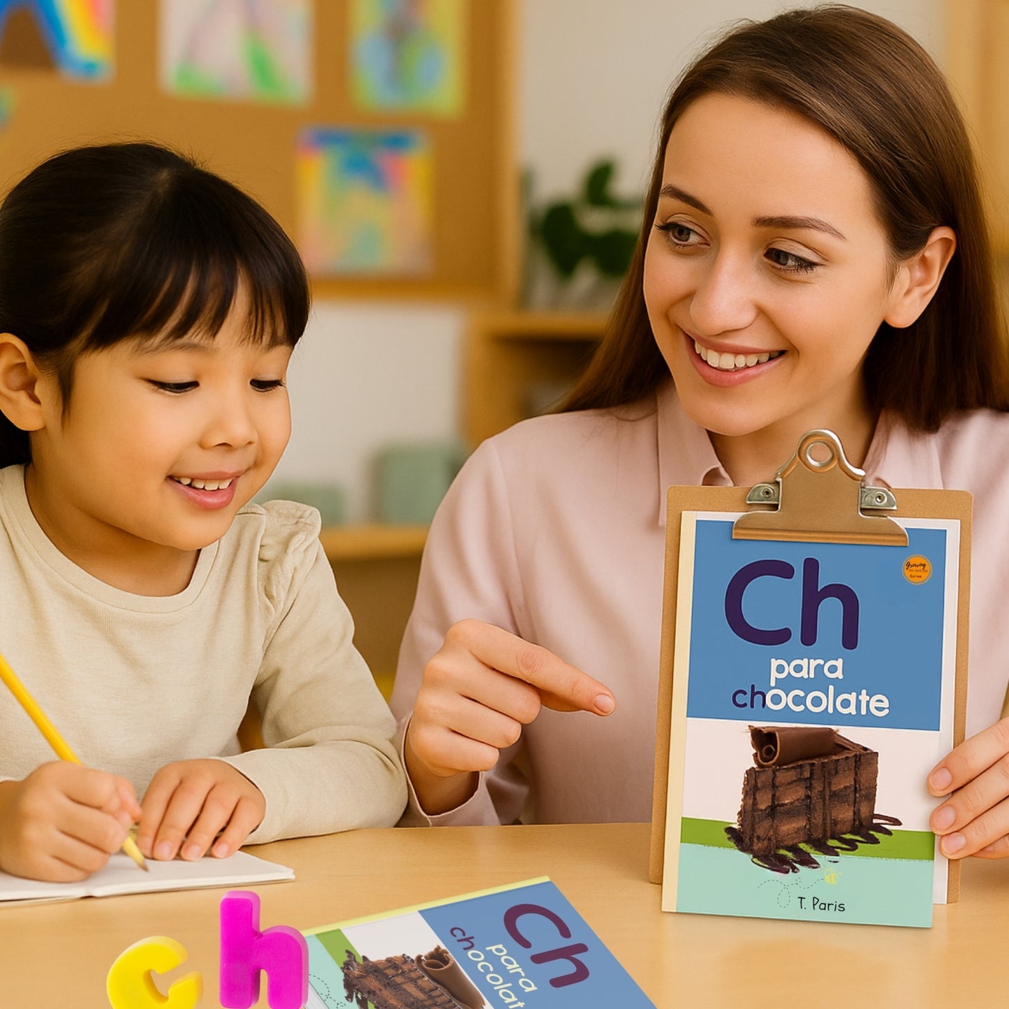 Spanish Phonics Book for Children – Ch para chocolate, Ages 3-6, Learn to Read