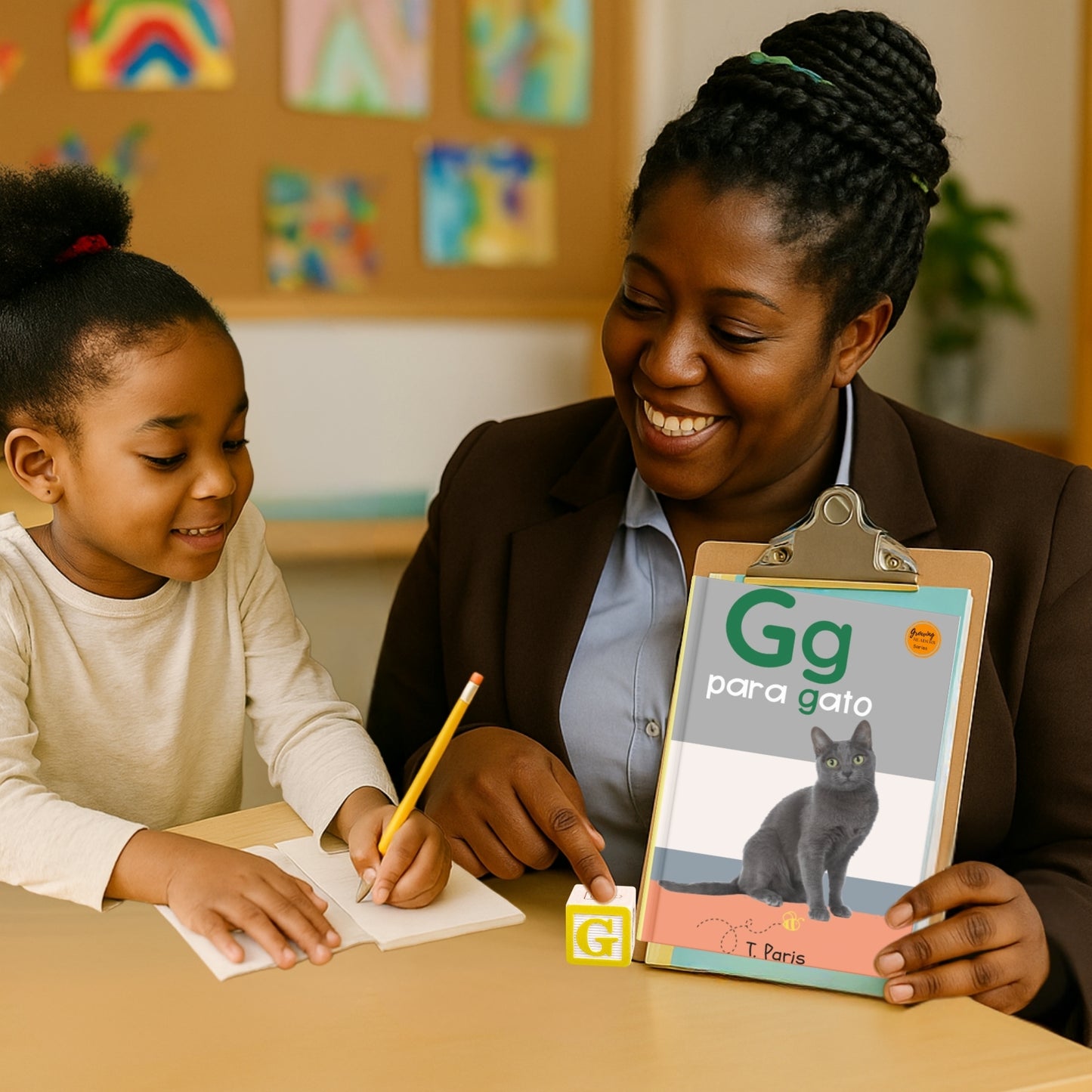 Spanish Phonics Book for Children – G para gato, Ages 3-6, Learn to Read