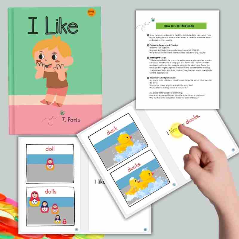 Phonics Reader for Kindergarten: I Like