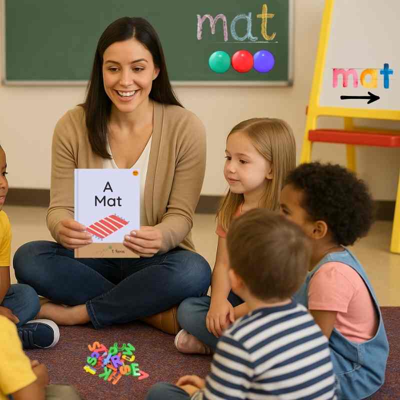 Decodable Book with Word Families: A Mat
