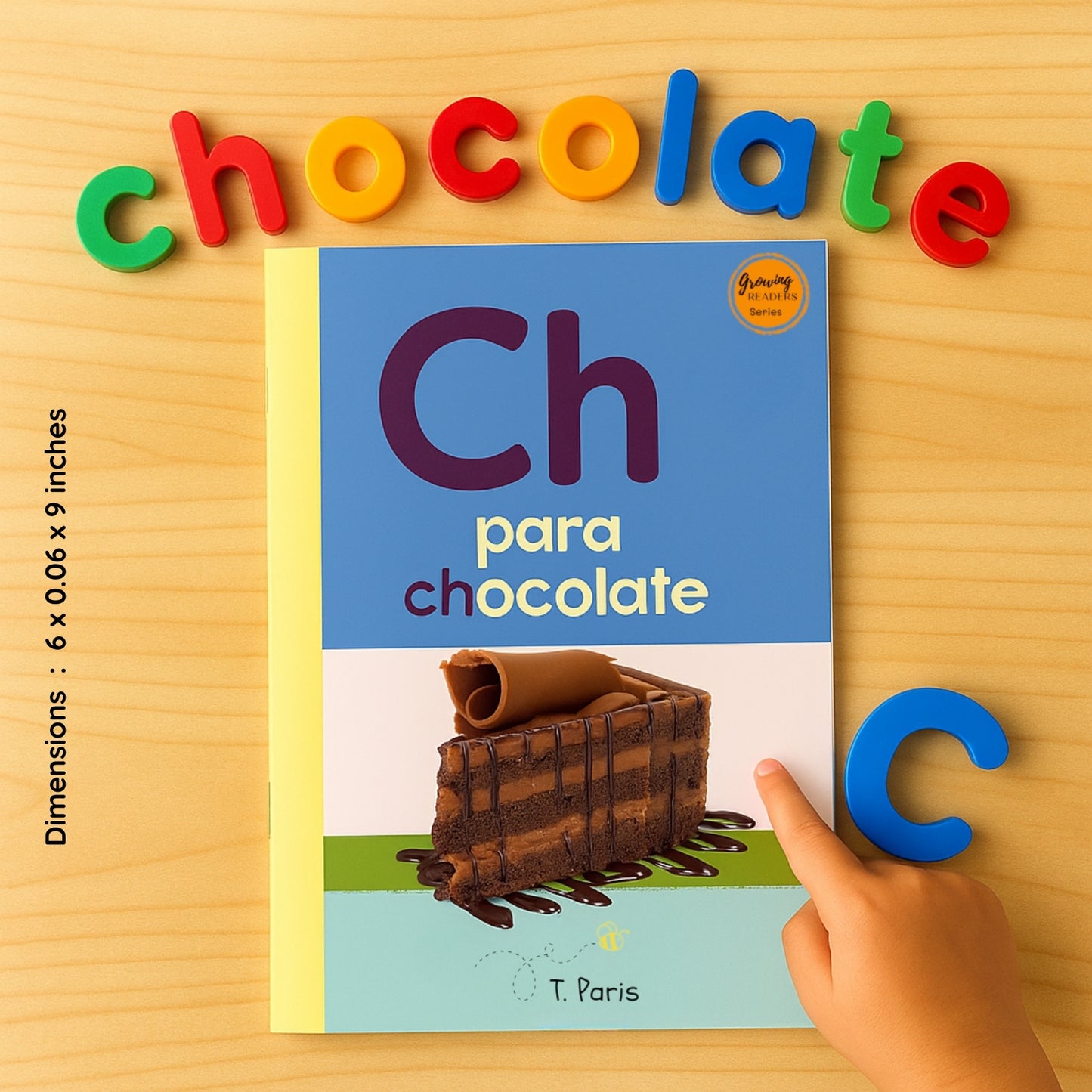 Spanish Phonics Book for Children – Ch para chocolate, Ages 3-6, Learn to Read