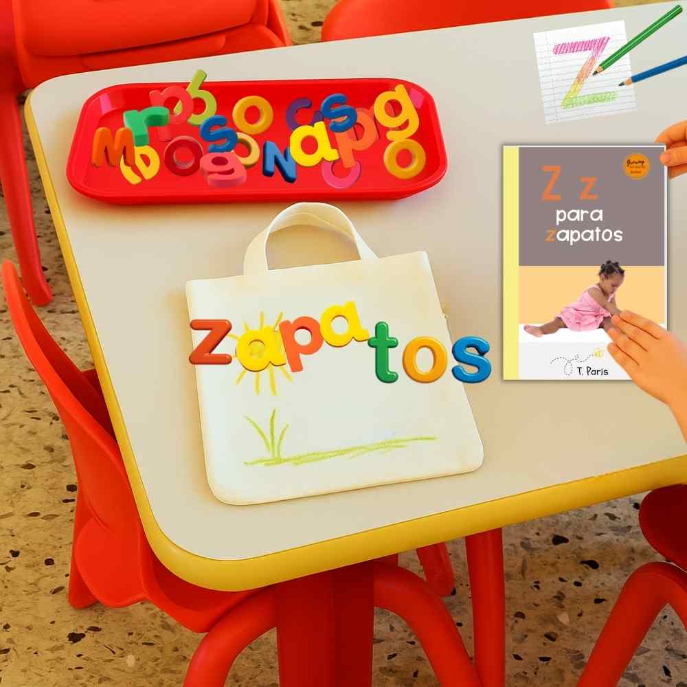 Spanish Phonics Book for Children – Z para zapatos, Ages 3-6, Learn to Read