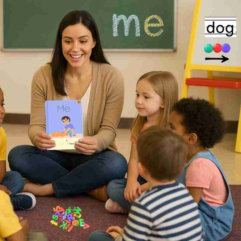 Decodable CVC Book for Early Readers: Me!
